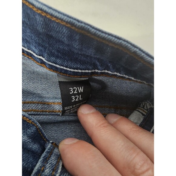 Focus Jeans Pink and Tan Stripes- Vintage Wash- size 32X32 - Picture 4 of 5